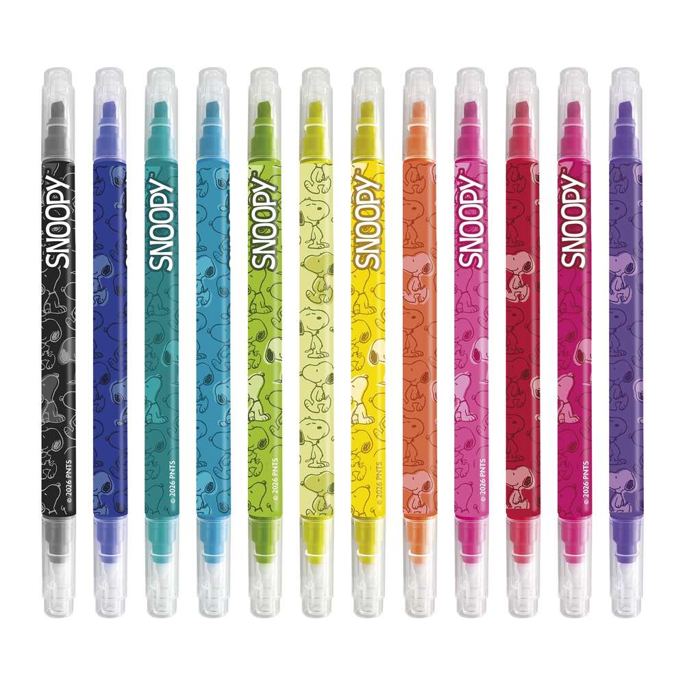 Grupo Erik Snoopy - Set Of 12 Erasable markers - Multicolours